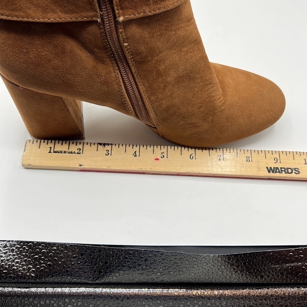 Venus Block Heel Bootie. Rust Size 9 - Picture 3 of 6